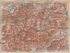 LA MAURIENNE. Modane Susa Mont-Cenis Val Thorens. Vintage map plan. Savoie 1920