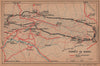FORÊT DE SAOU. Vintage topo-guide map plan. Drôme 1920 old antique chart