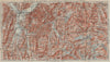 VALLÉES DE LA ROMANCHE & DU VÉNÉON.Grenoble-Lautaret.Alpe d'Huez.Isère 1920 map