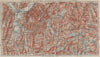 VALLÉES DE LA ROMANCHE & DU VÉNÉON.Grenoble-Lautaret.Alpe d'Huez.Isère 1920 map