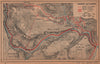 GORGES DU VERDON. Vintage topo-guide map plan. Alpes-De-Haute-Provence 1920