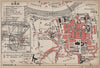 DAX. Vintage town city map plan. Landes 1907 old antique chart