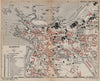 BIARRITZ. Vintage town city map plan. Pyrénées-Atlantiques 1907 old