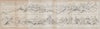 PYRENEES PARC NATIONAL. Vintage panorama vue du/view from Pic du Ger 1907 map