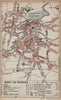MONT-DE-MARSAN. Vintage town city map plan. Landes 1907 old antique chart