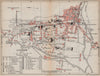 LUCHON. Vintage town city plan. Haute-Garonne 1907 old antique map chart