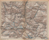 BAGNÈRES-DE-LUCHON ENVIRONS. Vintage topo-guide. Haute-Garonne 1907 old map