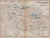 BENASQUE VALLEY. Montagnes de Venasca. Vintage hiking map. Pyrenees 1907