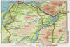 OBAN DISTRICT. Vintage map plan. Argyll & Bute. Loch Awe. Scotland 1967