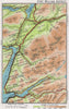 FORT WILLIAM DISTRICT. Vintage map plan. Ballachulish. Scotland 1967 old