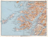 SCOTTISH HIGHLANDS. Mull Loch Linnhe. Coll Eigg Tiree. Vintage map plan 1967