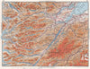 SCOTTISH HIGHLANDS.Ross & Cromarty Inverness-shire Moray Firth.Scotland 1967 map