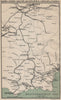 SE SPAIN. Madrid Toledo Albacete Alicante Murcia Cartagena Valencia 1899 map