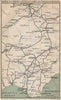 SOUTH SPAIN. Madrid Cordoba Sevilla Cadiz Malaga Granada. Andalucia 1899 map
