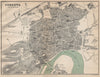 CORDOBA CORDOBA. Vintage town city map plan. Spain 1899 old antique chart
