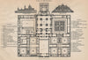 ESCORIAL. Vintage map plan. Spain 1899 old antique chart
