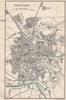 GRANADA. Vintage town city map plan. Spain 1899 old antique chart