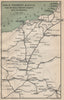 NE SPAIN RAILWAYS. Madrid Santander Bilbao Pamplona Zamora Palencia 1899 map