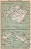 BALEARIC ISLANDS. Majorca Iviza Ibiza Minorca Menorca Formentera. Spain 1899 map