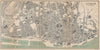 LISBON. Vintage town city map plan. Portugal 1899 old antique chart
