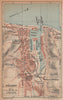 FÉCAMP. Vintage town city map plan. Haute-Normandie. Fecamp 1925 old