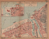TROUVILLE-DEAUVILLE. Vintage town city map plan. Calvados 1925 old vintage