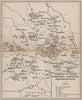 AUVERGNE & CENTRE. Megaliths churches Roman ruins chateaux. Vintage map 1909