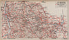 LES MONTAGNES DE LA MADELEINE. Vichy Roanne. Allier Loire. Auvergne 1909 map
