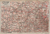 CLERMONT-FERRAND & LE PUY. Chaine des Puys. Monts Dôme. Auvergne 1909 old map