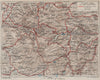 LE MONT DORE & ENVIRONS. Vintage map plan. Puy-De-Dôme. Auvergne 1909 old