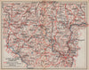 LE PUY-EN-VELAY ALLÈGRE LANGEAC. Vintage map plan. Haute-Loire. Auvergne 1909