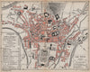 LE PUY-EN-VELAY. Vintage town city map plan. Haute-Loire. Auvergne 1909