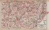 LIVRADOIS-FOREZ.La Chaise-Dieu Craponne St Bonnét.Hte-Loire Puy-de-Dome 1909 map