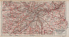 MONTS DU CANTAL. Salers Le Loiran St-Flour Aurillac Murat. Auvergne 1909 map