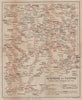 AUVERGNE/CENTRE. Chemins de Fer. Vintage map plan. Limousin. Railways 1909