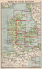 DENMARK. Index map. Vintage plan 1955 old vintage chart