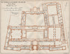 VICTORIA & ALBERT MUSEUM. First floor vintage plan. South Kensington 1922 map