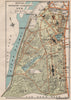 ROYAL BOTANIC GARDENS KEW. Vintage map plan. London 1922 old antique chart