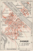 SAUMUR. Vintage town city map plan. Maine-et-Loire 1926 old vintage chart