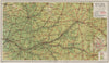LOIRE VALLEY. Val de Loire. Anjou Maine Touraine. Angers Tours Blois 1926 map