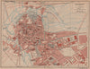 BOURGES. Vintage town city map plan. Cher 1926 old vintage chart