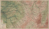 EASTERN FRANCE. Île-de-France Champagne Lorraine Alsace. Vintage map plan 1922