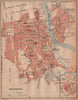 SOISSONS. Vintage town city ville map plan carte. Aisne 1922 old antique