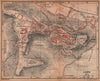 LAON. Vintage town city ville map plan carte. Aisne 1922 old antique chart