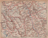 VERDUN ENVIRONS.Cotes de Meuse.Foret Hesse/Argonne.Ste Ménehould Étain 1922 map