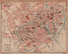 TROYES. Vintage town city ville map plan carte. Aube 1922 old antique