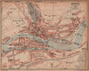ÉPINAL EPINAL. Vintage town city ville map plan carte. Vosges 1922 old