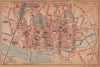 NEVERS. Vintage town city ville map plan carte. Nièvre Nievre 1922 old