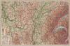 BURGUNDY FRANCHE-COMTÉ COMTE & JURA. Lyon Dijon Besancon Nevers Geneva 1922 map