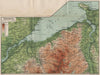 CONWY CONWAY BAY. Bangor Menai Strait Beaumaris Carnedd Llewelyn. Wales 1922 map